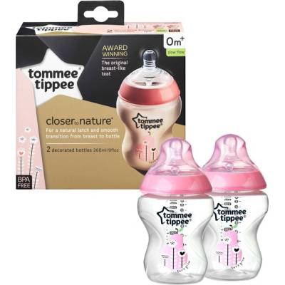 Tommee Tippee fľaša C2N ružová 260 ml