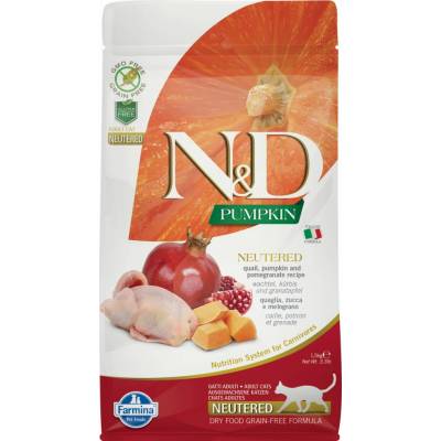 N&D GF Pumpkin CAT NEUTERED Quail & Pomegranate 5 kg
