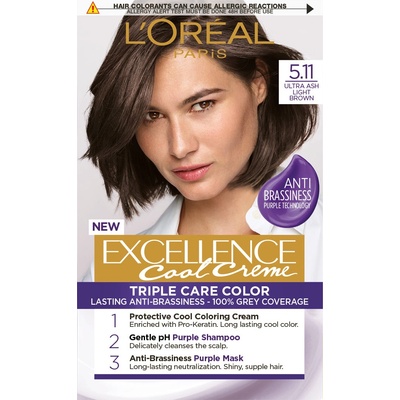 L'Oréal Excellence Cool Creme 5,11 Ultra Ash Light Brown 48 ml