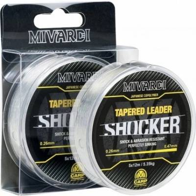 Mivardi Shocker Tapered Leader 5x12 m 0,28-0,47 mm