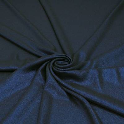 Šatovka tmavo modrá, modré trblietanie, š.145