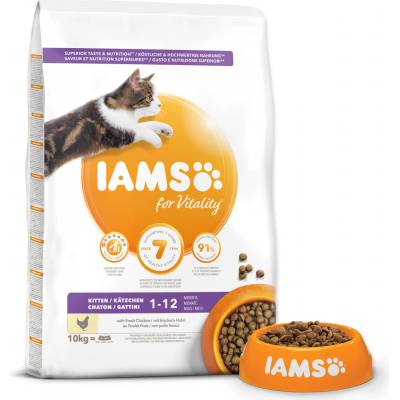 IAMS Cat Kitten kuracie mäso 10 kg