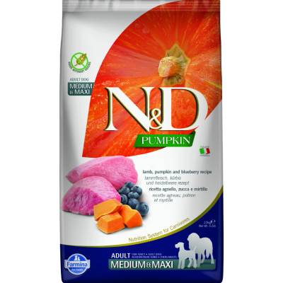 N&D Grain Free Pumpkin DOG Adult M / L Lamb & Blueberry 2,5 kg
