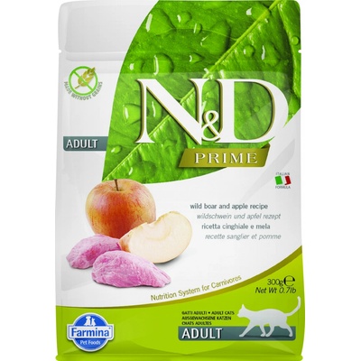 N&D PRIME CAT Adult Boar & Apple 300 g