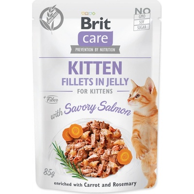 Brit Care Cat KITTEN Savory Salmon in Jelly 85 g