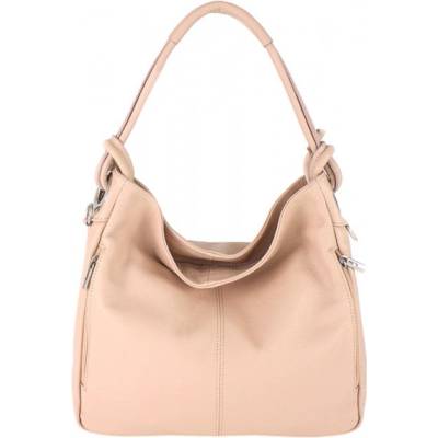 Made In Italy kabelka z brúsenej kože 429 tmavosivá