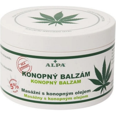 Alpa konopný balzam masážny s mentolom 250 ml