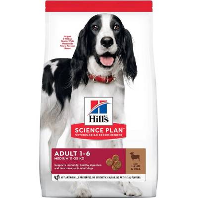 Hill's Science Plan granule pre stredné dospelé psy s jahňacím a ryžou 18 kg