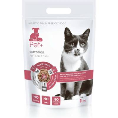 Pet+ 3v1 kočka OUTDOOR 1 kg
