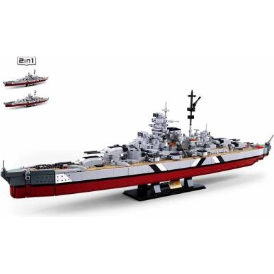 Sluban B1102 Bojová loď Bismarck 2v1