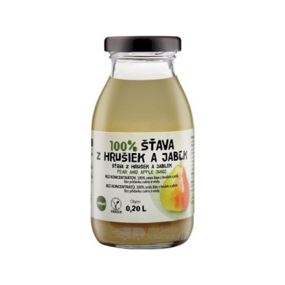 Zdravo 100% hruška a jablko 200 ml