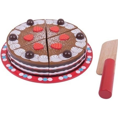Bigjigs Toys krájacia čokoládová torta