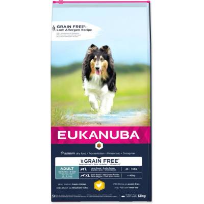 Eukanuba Grain Free Adult Large Breed Chicken 12 kg