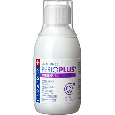 Curaprox Perio Plus+ FORTE CHX 0,20% s chlórhexidínu a citroxom 200 ml