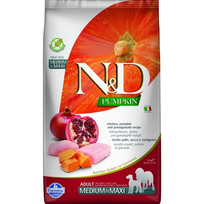 N&D Grain Free Pumpkin DOG Adult M / L Chicken & Pomegranate 2,5 kg