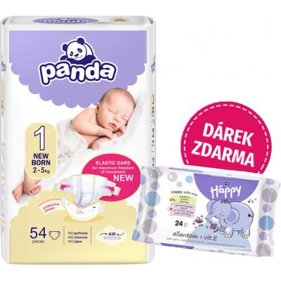 Bella Panda Plienky Baby Mini 2 3-6 kg 54 ks