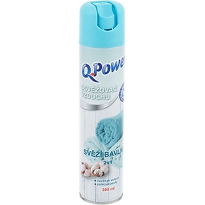 Q Power osviežovač vzduchu svieža bavlna 2v1, 300 ml