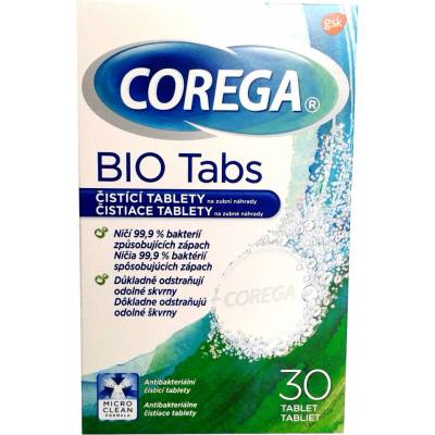 Corega Antibakteriálne čistiace tablety 30ks