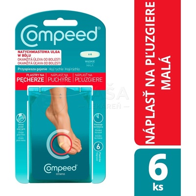 Compeed náplasť na pľuzgiere malá 6 ks