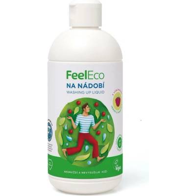 FeelEco prípravok na umývanie riadu s vôňou maliny 500 ml