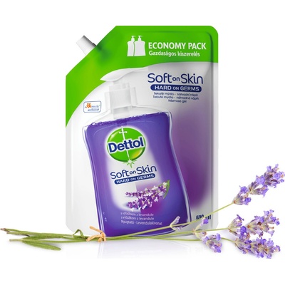 Dettol Levandula tekuté mydlo náhradná náplň 500 ml