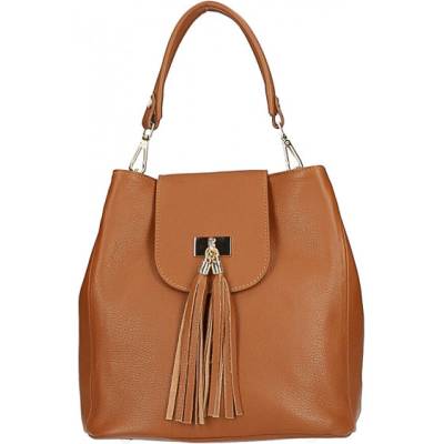 Made In Italy kožená kabelka /batoh 432 hnedá