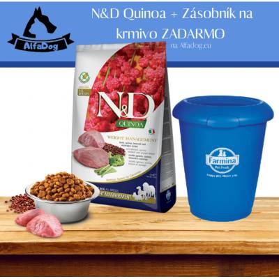 N&D GF Quinoa Dog Weight Mngmnt Lamb & Broccoli 7 kg