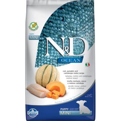 N&D Dog Ocean Pumpkin GF Puppy Mini, Cod & Cantaloupe melon 2,5 kg