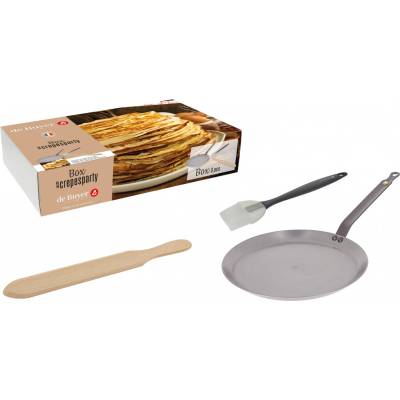 De BUYER Oceľová panvica na palacinky Mineral B Element 26 cm