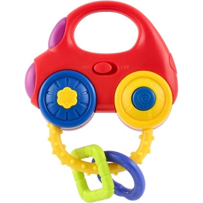 Teddies Chrastítko Auto se zvukem světlem