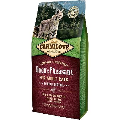 Carnilove Duck & Pheasant for Adult Cats Hairball Control 6 kg