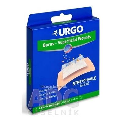 URGO Burns Na popáleniny lipidokol.nápl 5 x 7 cm 6 ks
