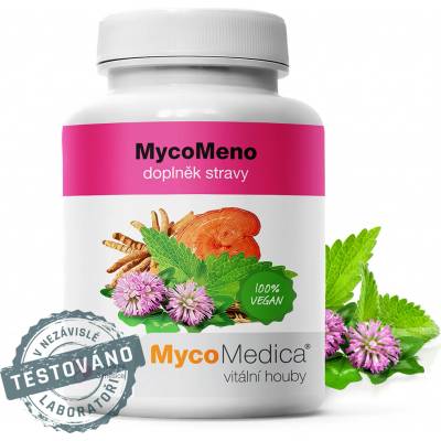 MycoMedica MycoMeno pri problémoch v menopauze predmenštruačnom syndróme a bolestivej menštruácii 90 kapsúl