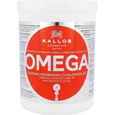 Kallos Cosmetics Omega maska pro regeneraci vlasů 1000 ml