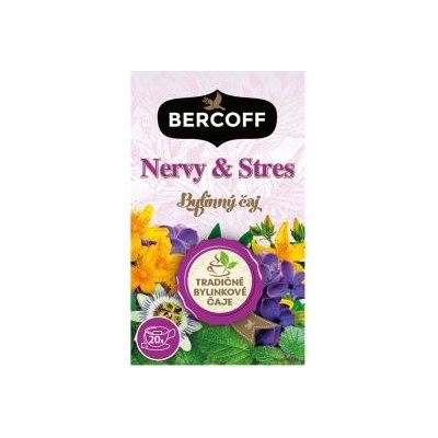 Bercoff Klember Herbal bylinný čaj nervy & stres 20 x 1,5 g