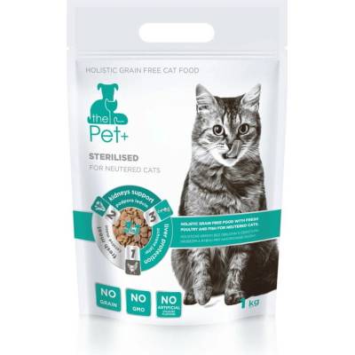 Pet+ 3in1 cat Sterilised 1 kg
