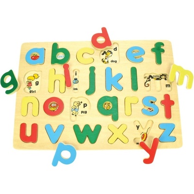 Bigjigs vkládací puzzle Anglická abeceda s obrázky
