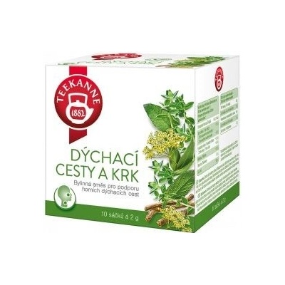 TEEKANNE BČ HRDLO A DÝCHACIE CESTY bylinná zmes čaj 10 x 2 g