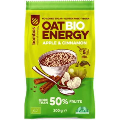 Bombus Ovsená kaša BIO ENERGY apple & cinamon 300 g