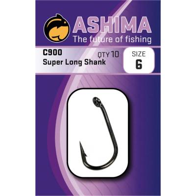 Ashima C-900 Super Long Shank vel.8 10 ks