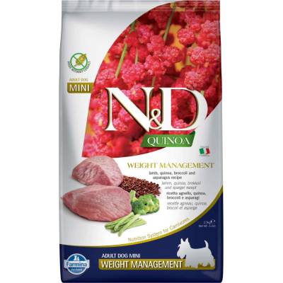 N&D GF Quinoa Dog Weight Mngmnt Lamb & Broccoli 0,8 kg