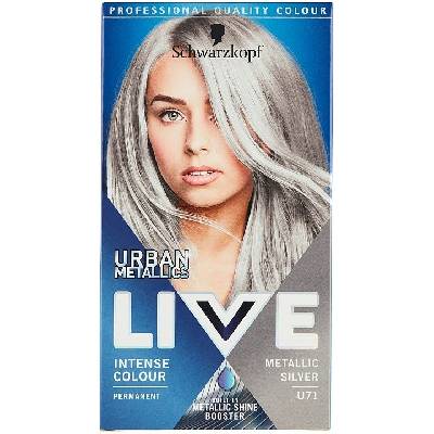 Schwarzkopf Live Urban Metallics U71 Metalická Strieborná