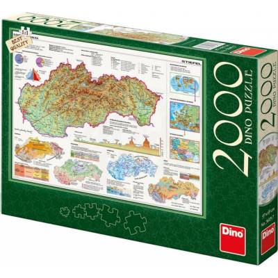 Dino Mapa Slovenské republiky 2000 dielov