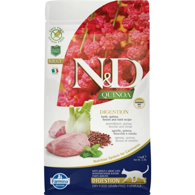 N&D GF Quinoa CAT Digestion Lamb & Fennel 1,5 kg