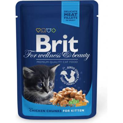 Brit Premium Cat Kitten Chicken Chunks 100 g
