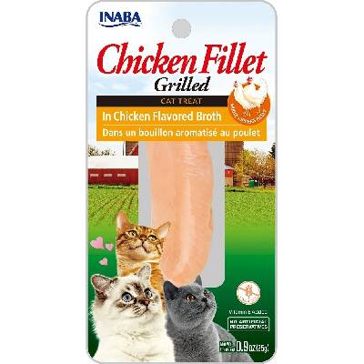 INABA Cat Grilled Chicken Fillet v kuracom vývare 25 g