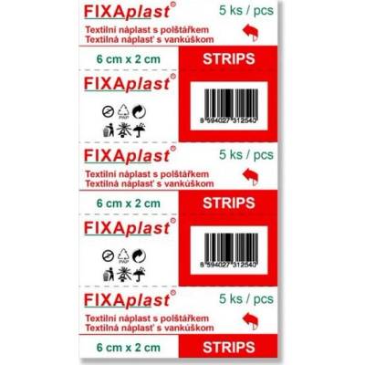 Fixaplast strip 6 x 2 cm 5 ks