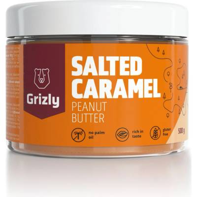 GRIZLY Arašidový krém slaný karamel 500 g