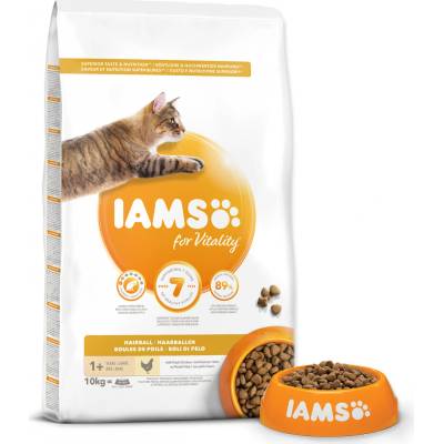 IAMS Cat Adult Hairball Chicken 10 kg