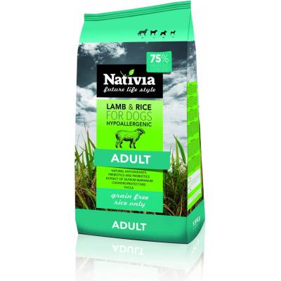 Nativia Adult Lamb & Rice 15 kg